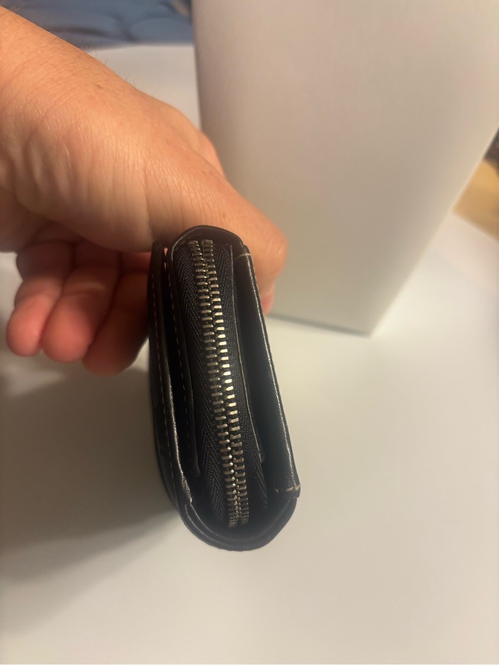 Coach Black Signature Jacquard Zip Wallet - Picture 7 of 9